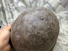 Load image into Gallery viewer, Original WW2 Canadian / British Army Mk3 High Rivet Turtle Helmet & Liner - The Militaria Shop