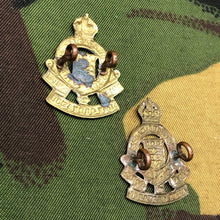 Load image into Gallery viewer, Original WW2 British Army Collar Badges - Royal Army Ordnance Corps RAOC - The Militaria Shop