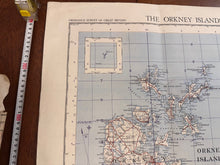 Load image into Gallery viewer, Original WW2 British Army RAF Navy Base Map of Scotland Shetland/Orkney Islands - The Militaria Shop