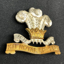 Lade das Bild in den Galerie-Viewer, Original WW1 British Army Cap Badge - 12th Royal Lancers Cap Badge - The Militaria Shop
