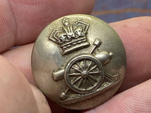 Load image into Gallery viewer, Original British Army Victorian Royal Artillery Volunteers Tunic Button - The Militaria Shop