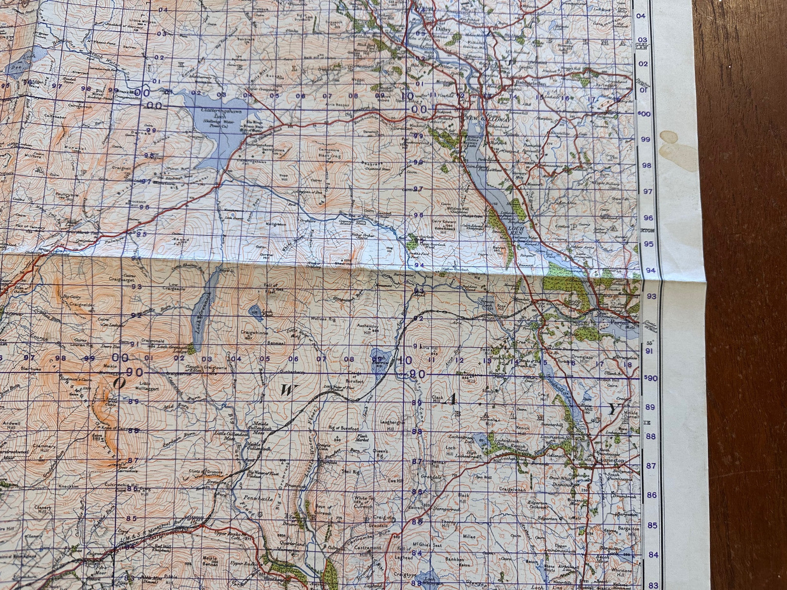 Original WW2 British Army GSGS Map of Scotland - Newton Stewart - The Militaria Shop