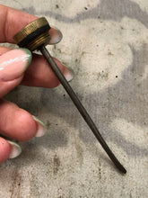 Load image into Gallery viewer, Original WW1 British Army SMLE Enfield Brass Oil Bottle - EFD Marked - The Militaria Shop