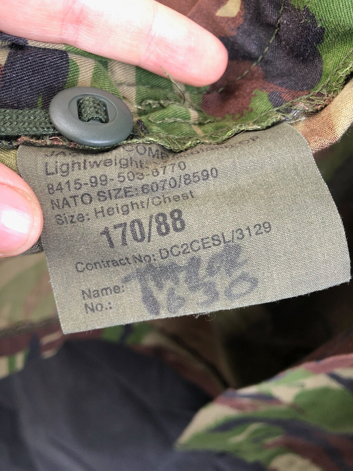 Genuine British Army DPM Combat Lightweight Combat Jacket Smock - 170/88 - RAF - The Militaria Shop
