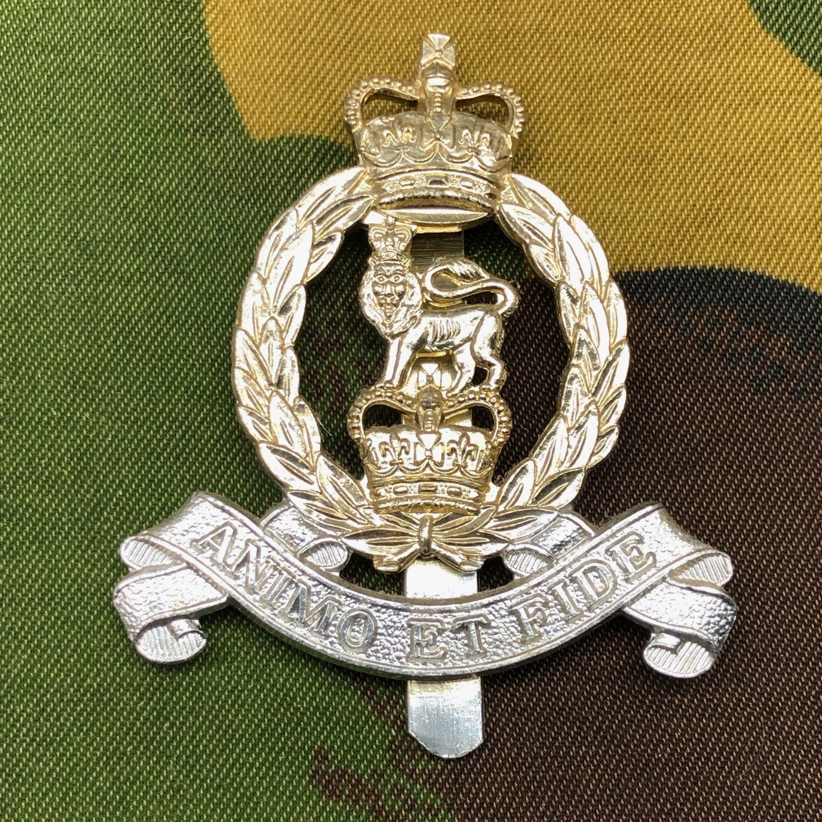 Original British Staybrite Army Cap Badge - Adjutant General's Corps - The Militaria Shop