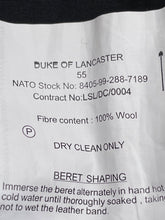 Load image into Gallery viewer, Original British Army Duke of Lancaster Regimental Beret - Size 55cm - The Militaria Shop