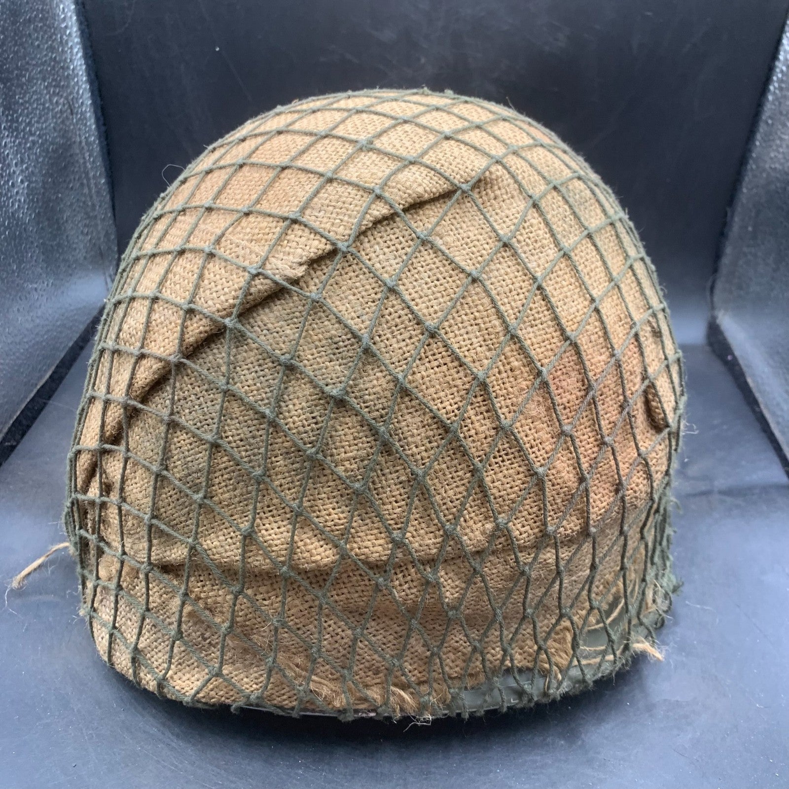 Genuine Dutch Army M53 Euroclone of US M1 Camouflaged Helmet & Liner Set - The Militaria Shop