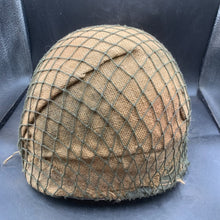 Load image into Gallery viewer, Genuine Dutch Army M53 Euroclone of US M1 Camouflaged Helmet & Liner Set - The Militaria Shop