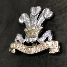 Load image into Gallery viewer, Original British Army Cap Badge - Royal Hussars - The Militaria Shop