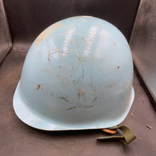 Load image into Gallery viewer, Original Cold War era Czech Army VZ 53-80 Type United Nations UN Blue Helmet - The Militaria Shop