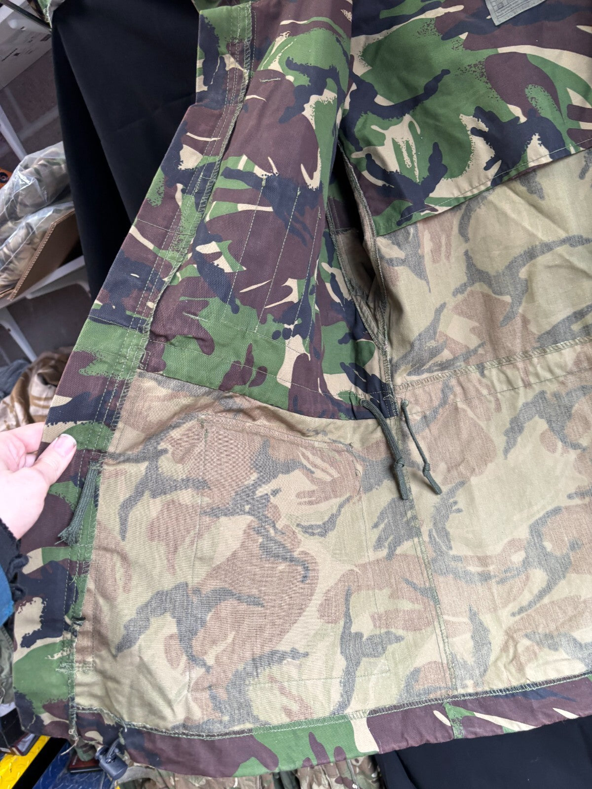 British Army DPM Camouflaged jacket Smock Windproof -Size 160/88 - The Militaria Shop