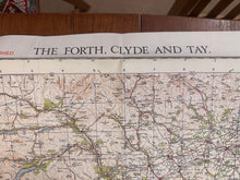 Load image into Gallery viewer, Original WW2 British Army RAF Navy Base Map of Scotland - The Forth, Clyne & Tay - The Militaria Shop