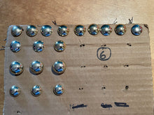 Charger l'image dans la galerie, Group of Original British Army Artillery Ball Stay Brite Buttons on Card - The Militaria Shop