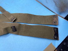 Load image into Gallery viewer, Original Pair of British Army 37 Pattern Khaki Canvas L-Straps - The Militaria Shop
