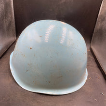 Load image into Gallery viewer, Original Cold War era Czech Army VZ 53-80 Type United Nations UN Blue Helmet - The Militaria Shop