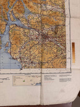 Load image into Gallery viewer, Original WW2 British Army RAF Navy Base Map of Scotland - Glasgow & Middle West - The Militaria Shop