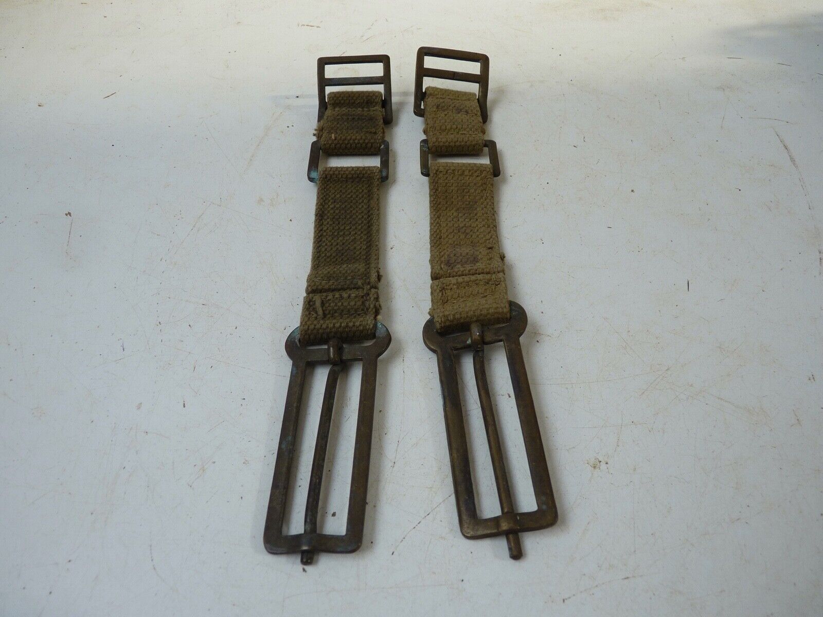 Genuine WW2 British Army 37 Pattern Webbing Brace Adaptors - Your choice of pair - The Militaria Shop
