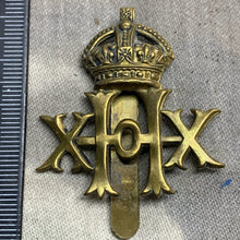 Load image into Gallery viewer, Original WW1 British Army Cap Badge - 20th Hussars - The Militaria Shop