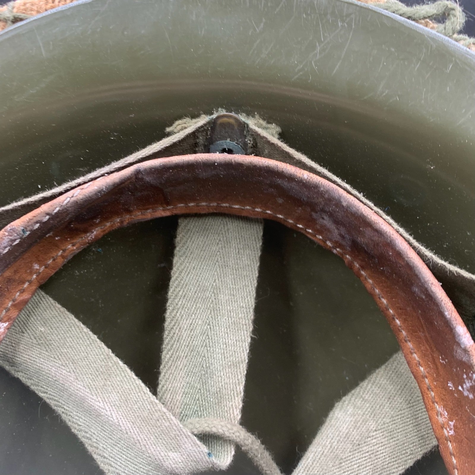 Genuine Dutch Army M53 Euroclone of US M1 Camouflaged Helmet & Liner Set - The Militaria Shop