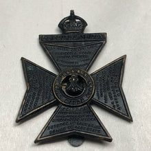 Load image into Gallery viewer, Original WW1 British Army King's Royal Rifle Corps Cap Badge - The Militaria Shop