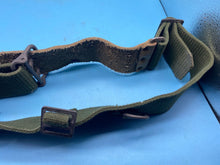 Lade das Bild in den Galerie-Viewer, Original Army Belt - Canvas and Leather - Approximately Size 32" Waist - The Militaria Shop