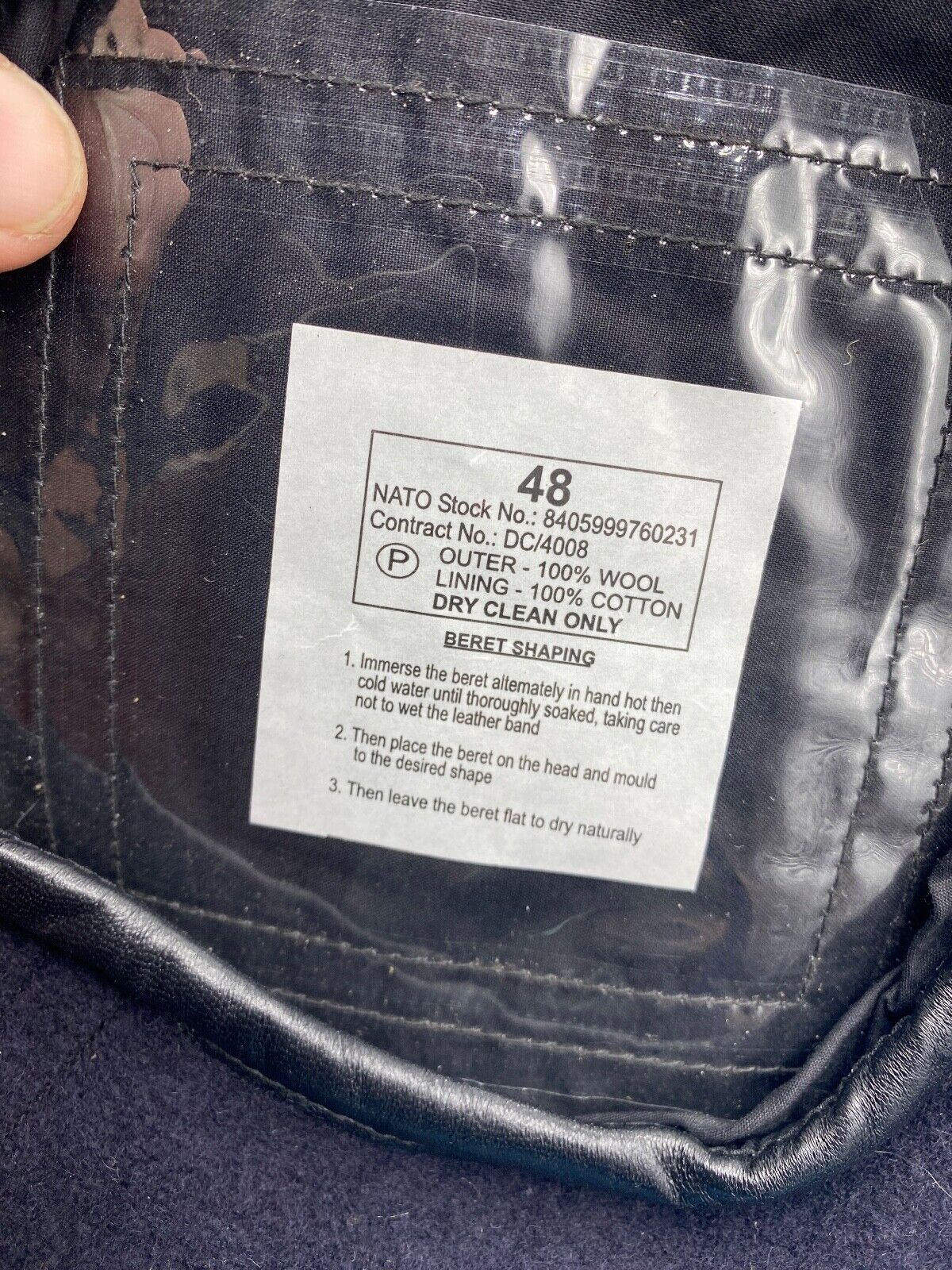 Original British Army- All Regiments Beret Blue- Dress Uniform Hat NEW - Size 48 - The Militaria Shop