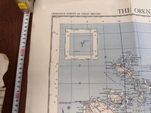 Load image into Gallery viewer, Original WW2 British Army RAF Navy Base Map of Scotland Shetland/Orkney Islands - The Militaria Shop