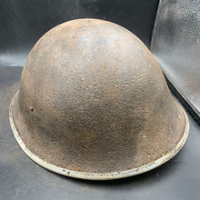 Charger l'image dans la galerie, Original British/Canadian Army WW2 Mk3 Turtle High Rivet Combat Steel Helmet - The Militaria Shop