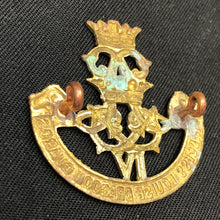 Load image into Gallery viewer, Original British Army WW1 / WW2 Princess Louise Dragoon Guards Cap Badge - The Militaria Shop