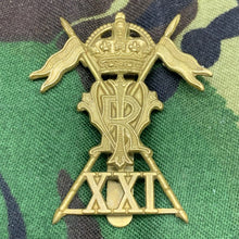 Load image into Gallery viewer, Original British Army 21st Lancers Cap Badge - The Militaria Shop
