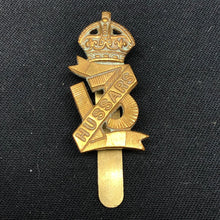 Load image into Gallery viewer, Original WW1 British Army Cap Badge - British 13th/18th Hussars - The Militaria Shop