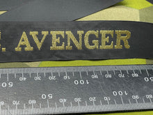 Load image into Gallery viewer, Genuine British Royal Navy - TS Avenger Cap Tally - Full Length - The Militaria Shop