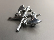 Load image into Gallery viewer, Original Cap Badge - Fire Brigade Crossed Axes - The Militaria Shop