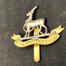 Load image into Gallery viewer, Original WW2 British Army Cap Badge - Royal Warwickshire Regiment - The Militaria Shop