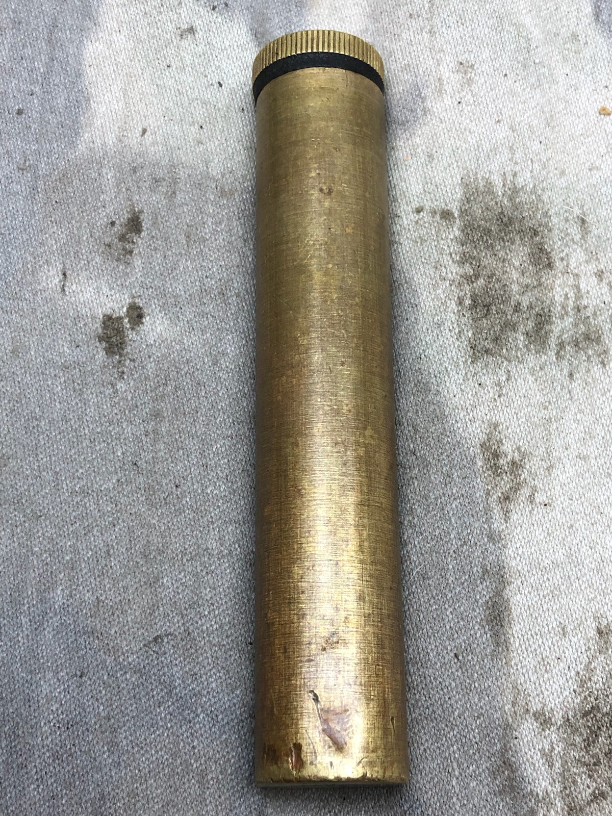 Original WW1 WW2 British Army Empty Brass Oil Bottle Lee Enfield SMLE - The Militaria Shop