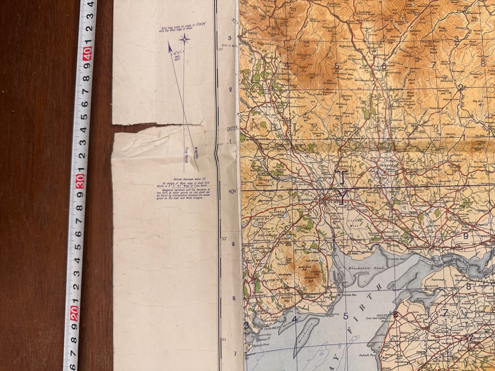 Original WW2 British Army RAF Navy Base Map of England - South West - Cornwall - The Militaria Shop