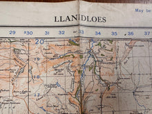 Load image into Gallery viewer, Original WW2 British Army GSGS OS Map of Great Britain - Llanidloes - The Militaria Shop