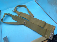 Load image into Gallery viewer, Original Pair of WW2 British Army 37 Pattern Khaki Canvas L-Straps - The Militaria Shop