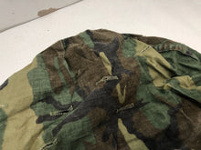 Load image into Gallery viewer, Original US Army Vietnam War Era M1 Camo Helmet Cover - Local Find - Combat Worn - The Militaria Shop