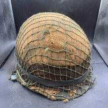 Load image into Gallery viewer, Genuine Dutch Army M53 Euroclone of WW2 US M1 Camouflaged Helmet & Liner Set - The Militaria Shop