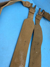 Load image into Gallery viewer, Original Pair of British Army 37 Pattern Khaki Canvas L-Straps - The Militaria Shop