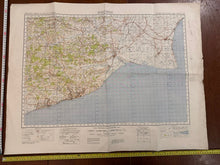 Load image into Gallery viewer, Original WW2 British Army GSGS OS Map of Great Britain - Hastings - The Militaria Shop