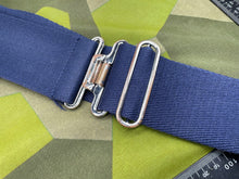 Load image into Gallery viewer, Original British Royal Navy Blue Canvas Stable Belt - Approx 46" Waist - The Militaria Shop