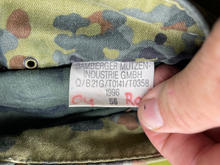 Charger l'image dans la galerie, Original Post WW2 German Army Flecktarn Camouflage Combat Ski Cap - Size 56 - The Militaria Shop