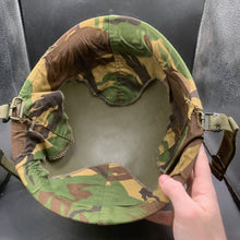 Load image into Gallery viewer, Genuine Dutch Army M53 Euroclone of US M1 Camouflaged Helmet & Liner Set - The Militaria Shop