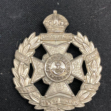 Load image into Gallery viewer, Genuine WW2 British Army Brass Cap Badge - Post Office Rifles - The Militaria Shop