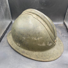 Load image into Gallery viewer, Original WW2 French Army M1926 Adrian Helmet Complete with Liner & Chinstrap - The Militaria Shop