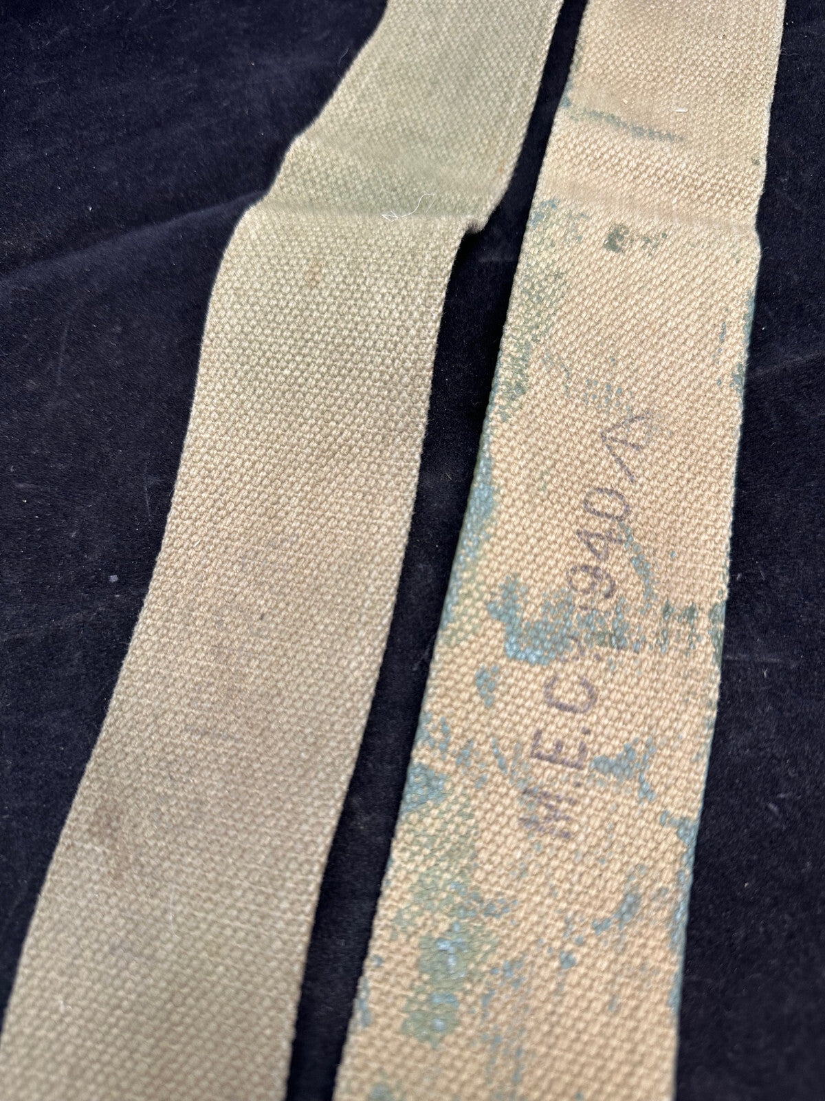 Original WW2 Dated British Army 37 Pattern L Strap Set - The Militaria Shop
