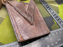 Load image into Gallery viewer, Original British Army WW1 / WW2 Sam Brown Officers' Sword Frog - The Militaria Shop