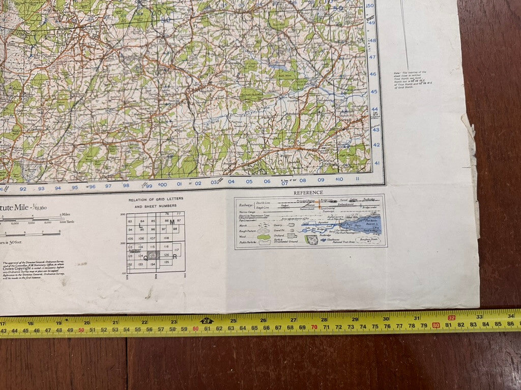 Original WW2 British Army GSGS OS Map England - Tunbridge Wells - The Militaria Shop